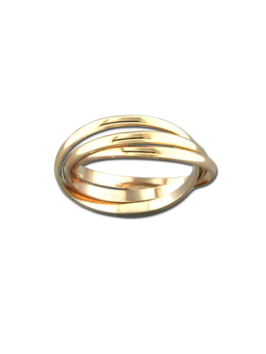 Triple Band Rolling Ring | 14kt Gold Filled Size 4 5 6 7 8 9 10 | Light Years