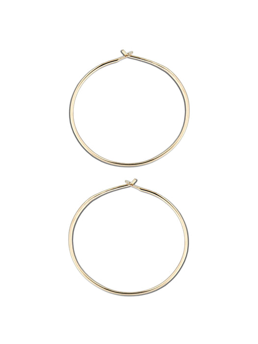 Classic Wire Hoops | 14kt Gold Filled Earrings | Light Years Jewelry