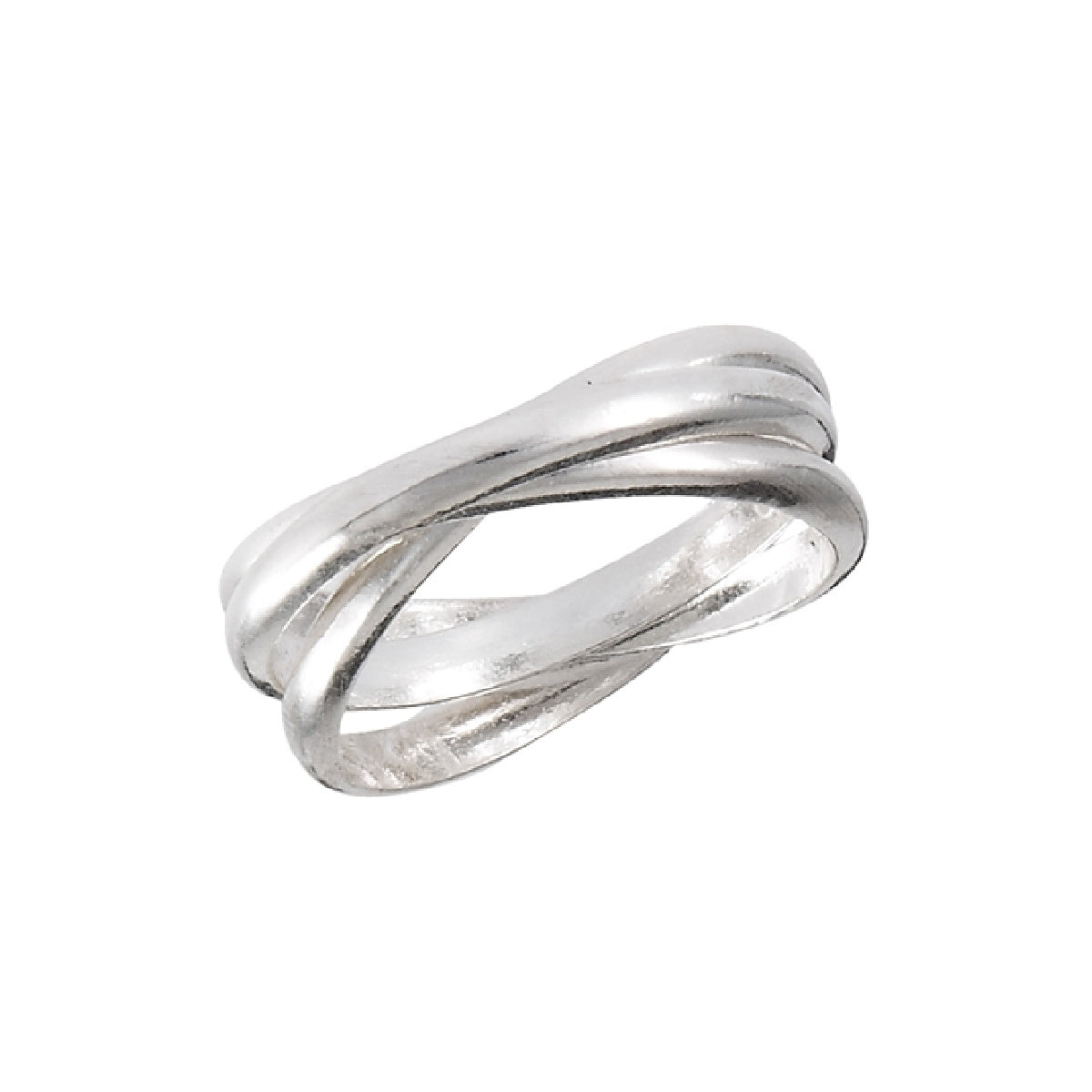 Triple Rolling Band Ring | Sterling Silver Size 4 5 6 7 8 9 10 11 