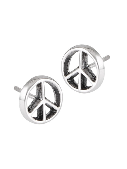 Peace Sign Posts | Sterling Silver Studs Earrings | Light Years Jewelry