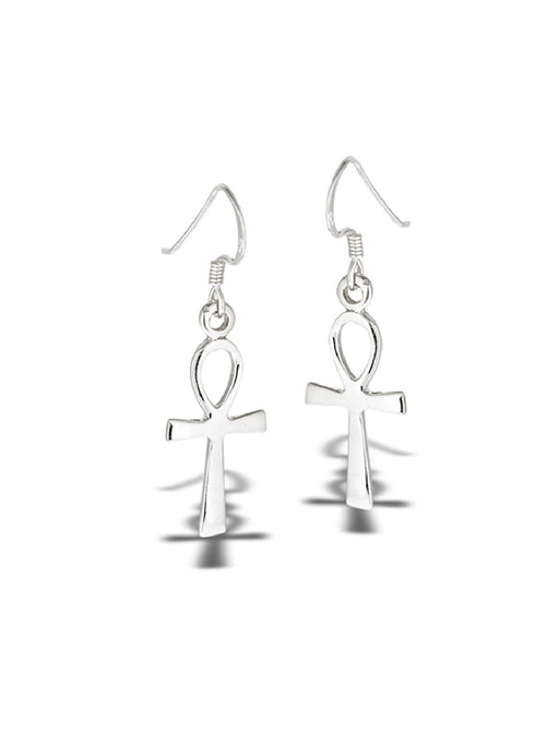 Egyptian Ankh Dangle Earrings | Sterling Silver | Light Years Jewelry