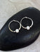 Pearl Hoops Earrings | Sterling Silver Handmade | Light Years Jewelry