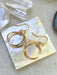 Double Circle Dangles Earrings | Sterling Silver Gold Filled | Light Years