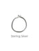 Single Nose Ear Hoops | Sterling Silver | Light Years Jewelry
