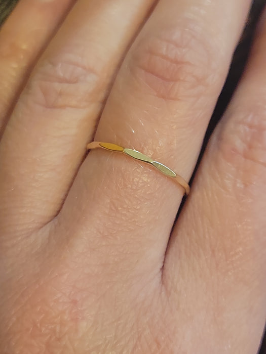 14kt Gold Filled Hammered Band | Ring Size 3 4 5 6 7 8 9 10 11 | Light Years