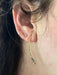 Hammered Curve Earrings | 14kt Gold Filled Threader | Light Years Jewelry