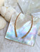 Hammered Curve Earrings | 14kt Gold Filled Threader | Light Years Jewelry