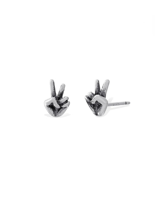 Peace Sign Posts | Sterling Silver Stud Earrings | Light Years Jewelry