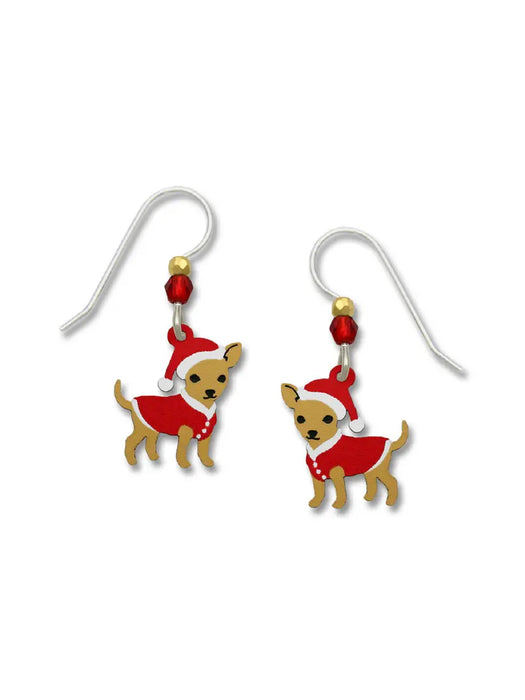 Holiday Chihuahua Earrings Sienna Sky | Sterling Silver | Light Years