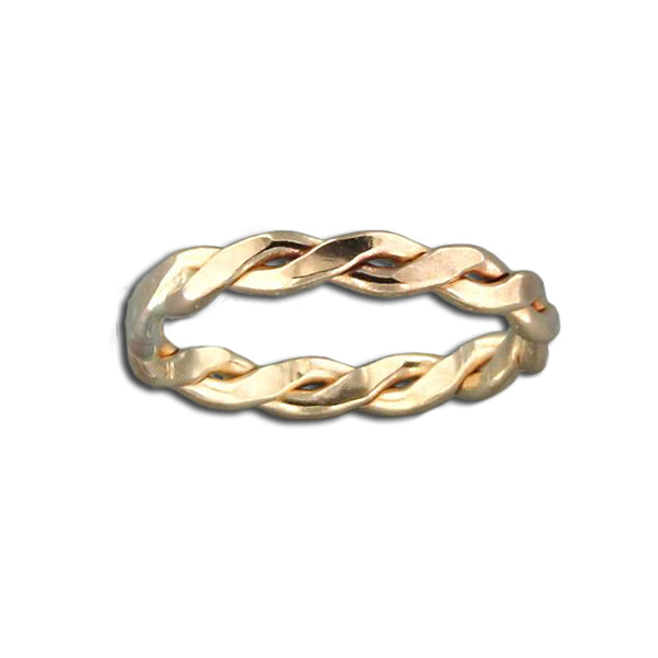 Thick Twisted Band | Gold Filled Ring Size 4 5 6 7 8 9 10 | Light Years