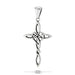 Woven Celtic Heart Cross Pendant | Sterling Silver | Light Years Jewelry