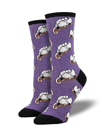 Opossum Posse Women's Crew Socks | Gifts & Accessories | Light Years
