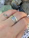 Etched Vine Band | Sterling Silver Wide Ring Size 6 7 8 9 | Light Years