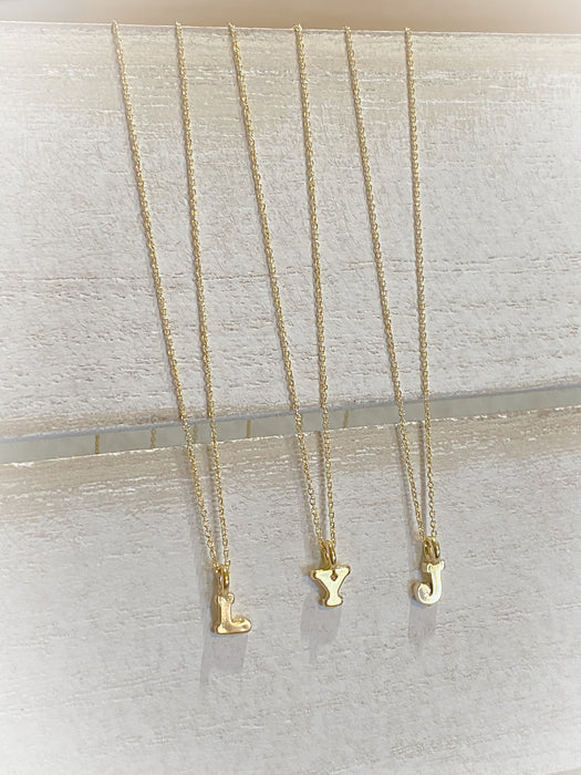 Family/Mom Initial Necklace for Mom in Gold Vermeil - MYKA