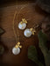 Orchid & Coin Pearl Dangles | 14kt Gold Filled Earrings | Light Years