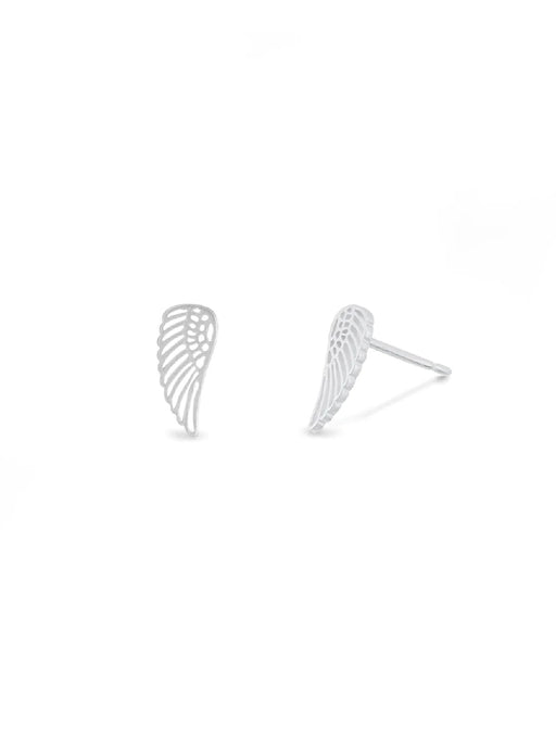 Angel Wings Posts by boma | Sterling Silver Studs Earrings | Light Years