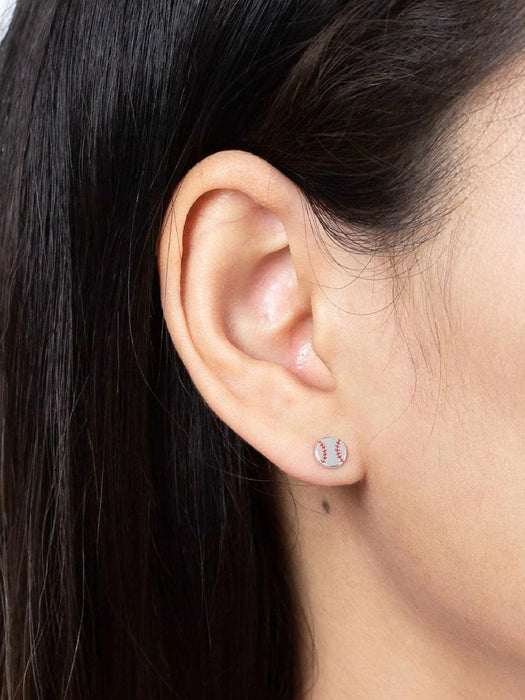 Baseball Posts by boma | Sterling Silver Studs Earrings | Light Years Jewelry