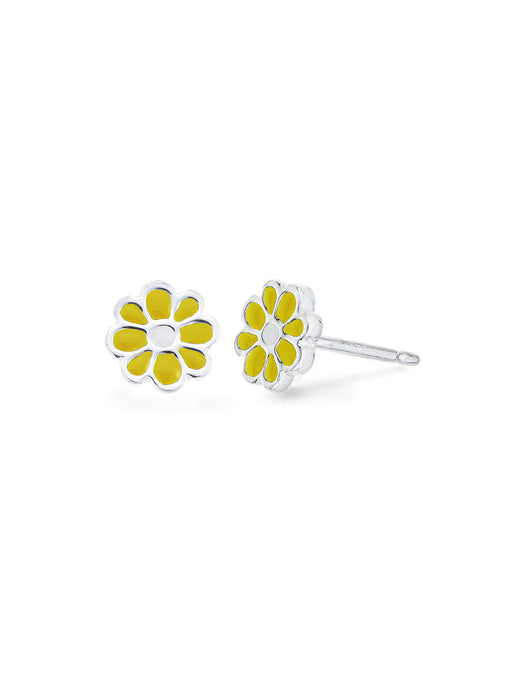Small Yellow Daisy Posts | Sterling Silver Stud Earrings | Light Years