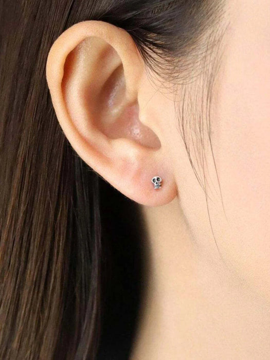 Skull Post Earrings by boma | Sterling Silver Studs | Light Years Jewelry