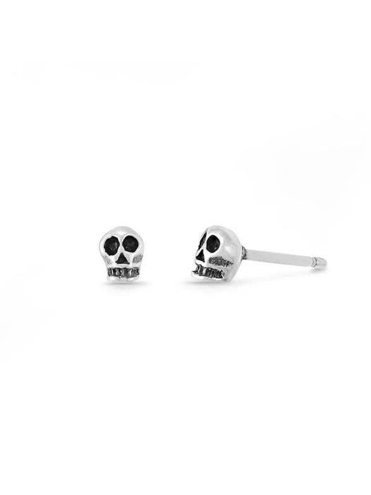 Skull Post Earrings by boma | Sterling Silver Studs | Light Years Jewelry