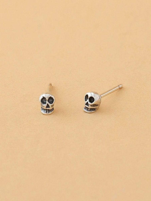 Skull Post Earrings by boma | Sterling Silver Studs | Light Years Jewelry