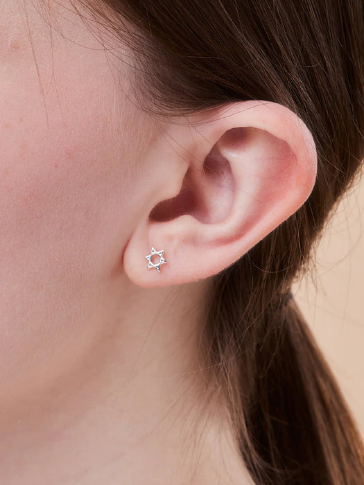 Star of David Posts by boma | Sterling Silver Studs Earrings | Light Years
