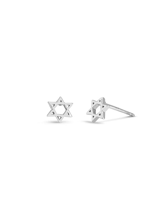 Star of David Posts by boma | Sterling Silver Studs Earrings | Light Years