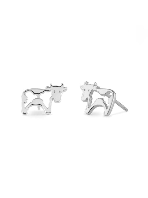 Cow Posts by boma | Sterling Silver Studs Earrings | Light Years Jewelry