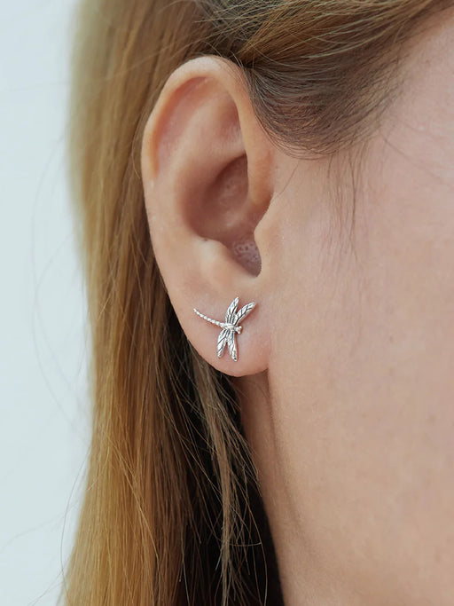 Dragonfly Posts by boma | Sterling Silver Studs Earrings | Light Years