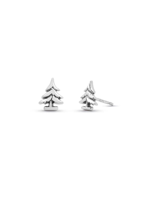 Pine Tree Posts by boma | Sterling Silver Studs Earrings | Light Years