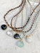 Beaded Briolette Gemstone Cord Necklace | Gold Filled | Light Years Jewelry