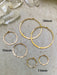 14kt Gold Filled Hammered Hoops | Handmade Earrings | Light Years Jewelry
