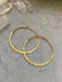 14kt Gold Filled Hammered Hoops | Handmade Earrings | Light Years Jewelry