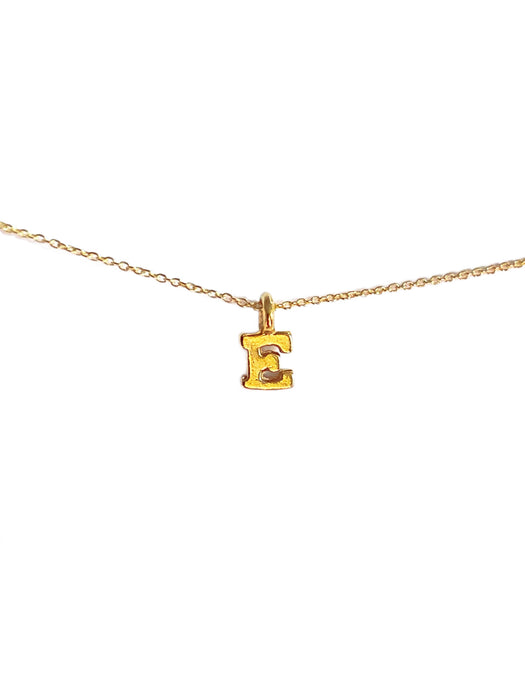 Gold Vermeil Initial Necklace | Letter Pendant Chain | Light Years Jewelry