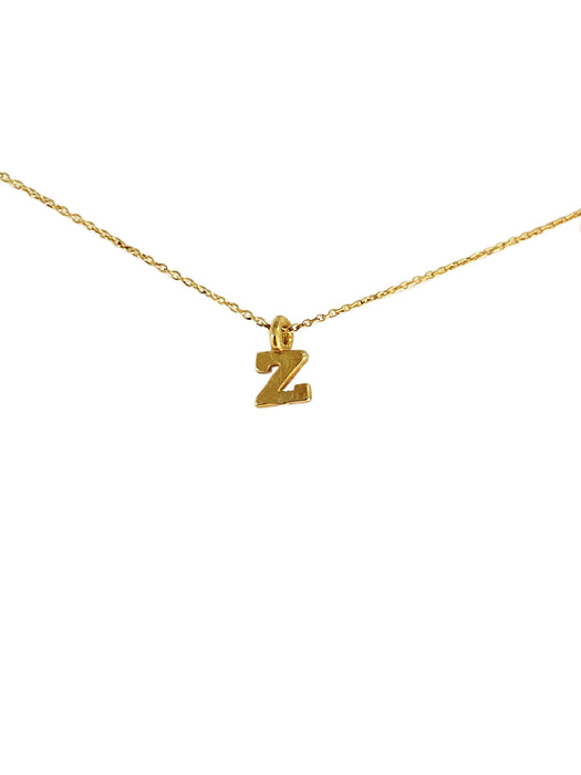 Gold Vermeil Initial Necklace | Letter Pendant Chain | Light Years Jewelry
