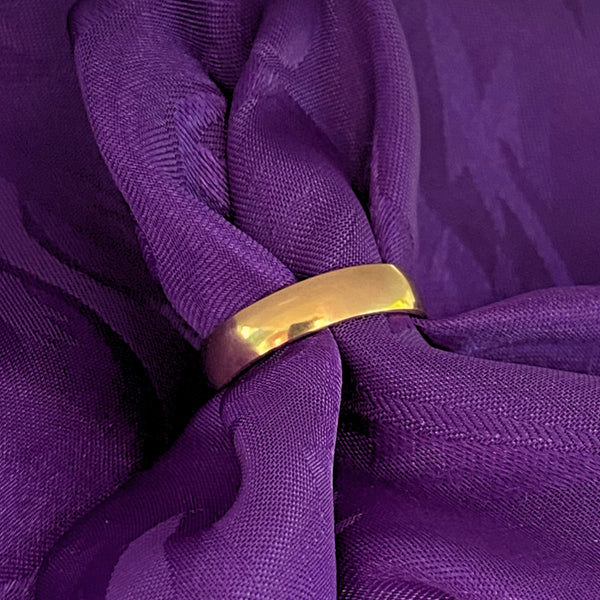 Wide Gold Filled Band | Ring Size 3 4 5 6 7 8 9 10 | Light Years Jewelry