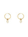 Pearl Charm Endless Hoops | 14k Gold Filled Earrings | Light Years
