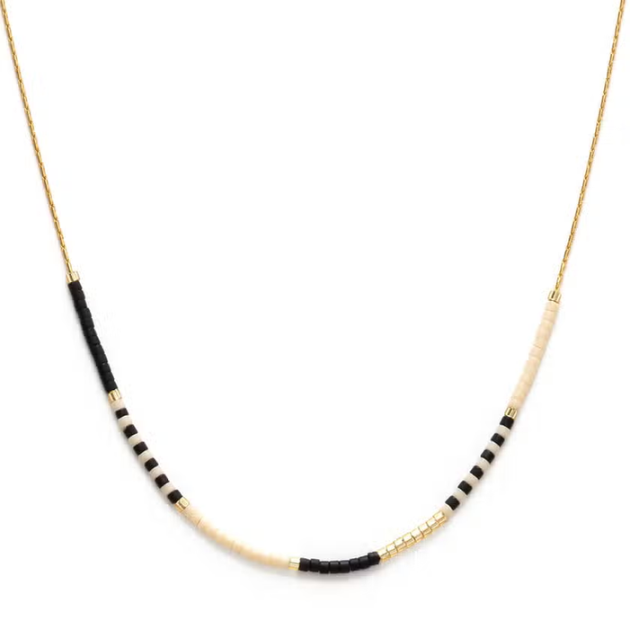ID Avenue Victoria Beaded ID Necklace Lanyard, Black with Gold Accents -  Walmart.com