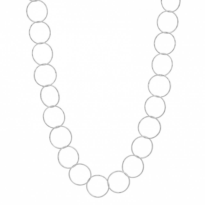 Diamond Cut Circle Necklace | Sterling Silver Gold Filled | Light Years