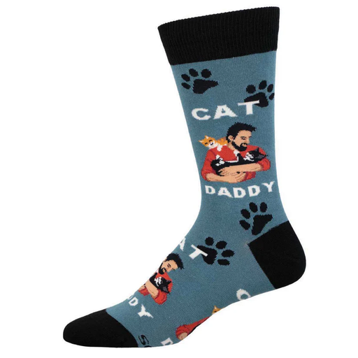 Cat Daddy Men's Large Crew Socks | Gifts & Accessories | Light Years