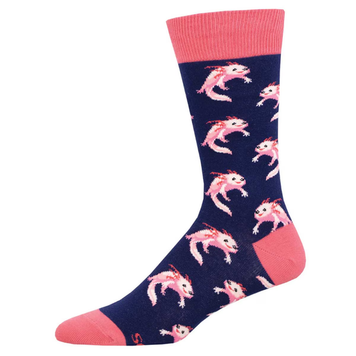 Adorable Axolotl Men's Large Socks | Gifts & Accessories | Light Years