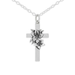 Lily & Cross Necklace | Sterling Silver Pendant Chain | Light Years Jewelry