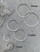 Handmade Hammered Hoops | Sterling Silver Earrings | Light Years Jewelry