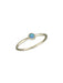 Simple Blue Opal Ring | Sterling Silver  5 6 7 8 9 | Light Years