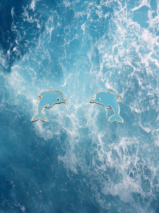 Blue Dolphins Posts by Tomas | Sterling Silver Studs Earrings | Light Years