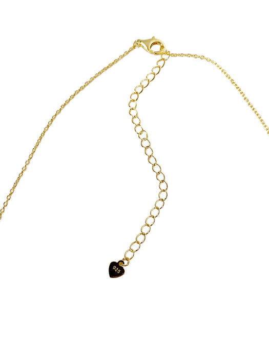 CZ Flower Necklace | Sterling Silver Gold Vermeil | Light Years Jewelry