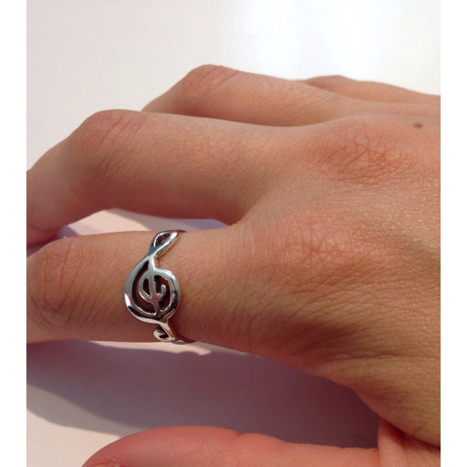 Treble Clef Ring | Sterling Silver | Light Years Jewelry