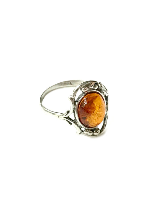Detailed Amber Ring