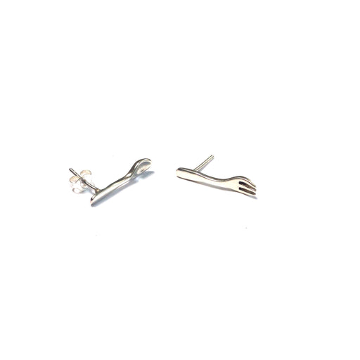 Spoon And Fork Posts | Sterling Silver Stud Earrings | Light Years