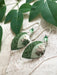 Mint Oak Leaf Dangles by Adajio | Sterling Silver Earrings | Light Years
